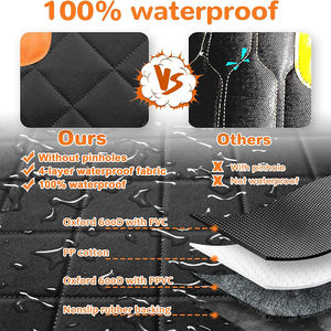 Funda Protectora para Asiento de Coche para Mascotas, Impermeable, Multifuncional, de Viaje, Sostenible, Material Oxford, Antideslizante, para el Asiento Delantero - Product Image 4