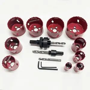 Factory Hole Saw Cutter 14-210mm Bi Metal M3 M42 Hole Saw Set For Wood Plaster Stainless Steel