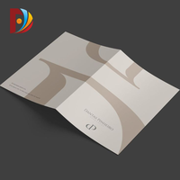 Dossier de présentation A4 personnalisé, écologique, papier épais couché, plastification, fentes pour cartes, pochettes, brochures, impression offset avec logo