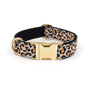 Set 3 Pezzi Collare, Guinzaglio e Fiocco per <span class=keywords><strong>Cani</strong></span> con Stampa Leopardata Popolare 2026 - Incisione Laser Nome Cane e Numero Telefono Proprietario - Product Image 6