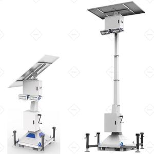 Torre de Luz LED Solar, Luz Blanca de Alto Brillo, Mástil de Iluminación Móvil para Jardín, Eventos, Seguridad en Exteriores - Product Image 4