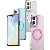 Étui de téléphone magnétique mat couleur bonbon anti-empreintes digitales et antichoc pour Moto Edge50 Neo S50 G35 Edge60 Fusion G56 G86