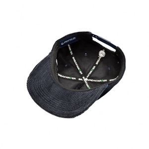Casquette de baseball décontractée en velours côtelé brodé de haute qualité, style snapback 5 panneaux, pour la vente en gros - Product Image 2