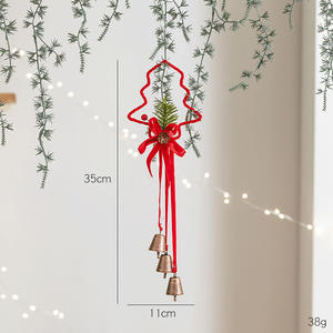 Campana estrella adorno de Navidad decoración colgante para árbol y coche elegante arco arreglo de escena decoraciones de Navidad - Product Image 6