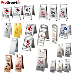 Soporte de letrero Suministros para hoteles y restaurantes Señalización de vestíbulo Tablero de menú Servicio de limpieza Acero inoxidable Prohibido fumar Estacionamiento Placas de pie - Product Image 5