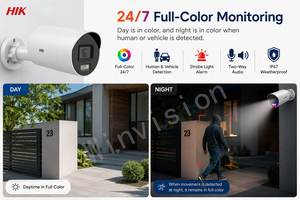 Caméra IP <span class=keywords><strong>Hikvision</strong></span> DS-2CD3046G2H-LIU/SL 4MP AcuSense couleur intégrale avec détection humaine et de véhicules, alarme audio et lumineuse, caméra PoE - Product Image 2