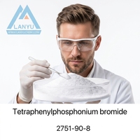 Bromuro de tetrafenilfosfonio LANYU, polvo orgánico C24H20BrP, pureza mínima del 99%, CAS n.° 2751-90-8, intermediarios de transferencia de fase