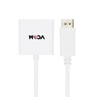 Kabel Konverter VCOM DisplayPort ke HDMI Male to Female HDTV 1080P 60Hz untuk Menghubungkan PC ke Monitor Proyektor