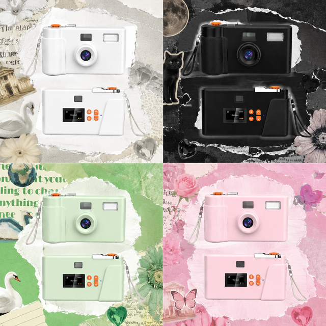 Customized Filters Reusable Screen Free Digital Camera with 20MP Photo Screenless Vintage Film Style Detachable Battery