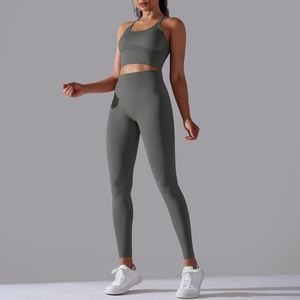 Leggings de Yoga 2 pièces sans couture de haute qualité femmes vêtements actifs vêtements de Fitness et de Yoga soutien-gorge de sport ensembles de Fitness de gymnastique - Product Image 6