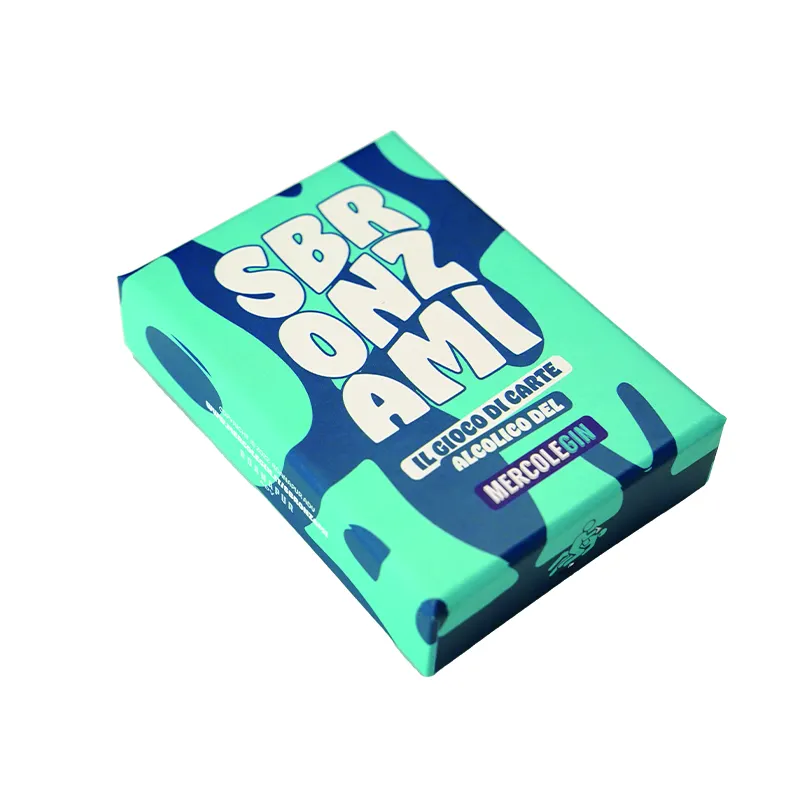 도매 공장 맞춤형 카드 놀이 광고 포커 보드 게임 로고 인쇄 플래시 카드 종이 상자 사용 가능 다양한 크기