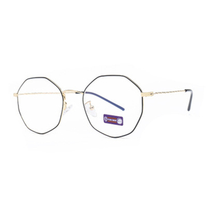 High Quality <strong>Fashion</strong> Oversized Metal Frames <strong>Clear</strong> Blue Light Blocking <strong>Lens</strong> Optical Eyeglasses <strong>Glasses</strong> - Product Image 4