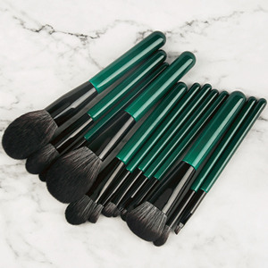 Juego de <span class=keywords><strong>brochas</strong></span> de maquillaje verde perla, herramientas de maquillaje, sombra de ojos, delineador de ojos, pincel <span class=keywords><strong>corrector</strong></span>, 12 Uds. - Product Image 1