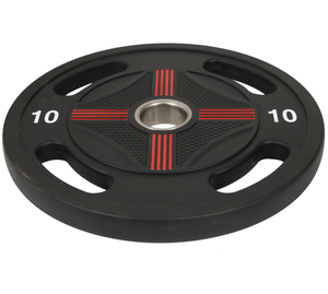 <span class=keywords><strong>Vente</strong></span> directe d'usine 5-25Kg Plaques de <span class=keywords><strong>poids</strong></span> noires Plaque en caoutchouc à 4 trous pour l'exercice au gymnase - Product Image 4