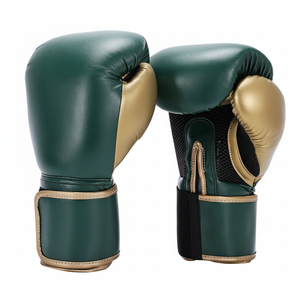 Nuevos y potentes guantes de boxeo de cuero sintético de PVC transpirables y duraderos para artes marciales - Product Image 1