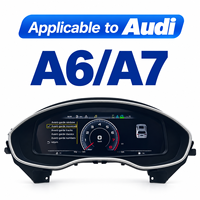Tableau de bord numérique Audi A6 A7 C7 Série Elite avec écran IPS 1920x720, système d'exploitation Linux stable, outil de personnalisation de compteur de vitesse pour rétrofit