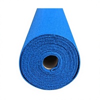 Rouleau de moquette polyester pour exposition, en polaire aiguilletée non tissée, à poils ras, sans support, style moderne, pour extérieur, vente en gros