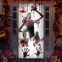 Décoration d'Halloween gonflable ODM, fantôme vieil homme grandeur nature, animé, effrayant, décor extérieur, accessoires de fête pour jardin
