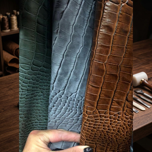 Accessoires de décoration intérieure personnalisés en cuir d'autruche véritable, de qualité supérieure, brillant, poli, résistant au vent, artisanat brillant BS - Product Image 1