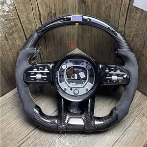 <span class=keywords><strong>Volante</strong></span> de cuero de fibra de carbono para Mercedes Benz W204 <span class=keywords><strong>Cla</strong></span> C117 W176 W212 W213 W207 W218 X204 C63 <span class=keywords><strong>AMG</strong></span> C180 - Product Image 6