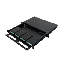 Boîtier de raccordement MPO haute densité pour panneau de brassage de fibres optiques LC 96 cœurs SM, montable en rack