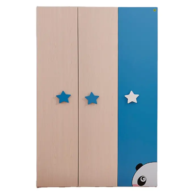 Kids good quality modern design two/three wooden particle board clothes wardrobe closet for children's bedroom