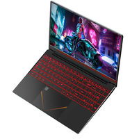 Ordinateur portable de jeu Win10 Slim grand écran 15.6 pouces avec logo personnalisé et clavier rétroéclairé 16 Go 256 Go