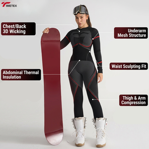 Combinaison de <span class=keywords><strong>ski</strong></span> une pièce TIMETEX pour <span class=keywords><strong>femme</strong></span>, élastique, respirante, compressive, thermique, séchage rapide, sous-vêtements de <span class=keywords><strong>ski</strong></span> pour l'hiver - Product Image 3