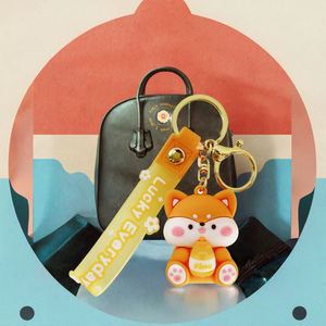 3D Plastic Shiba Inu Eco-Friendly <b>Car</b> <b>Key</b> <b>Ring</b> Pendant Decoration. Soft Cute Cartoon Animal Birthday Party Gift Wholesale - Product Image 6