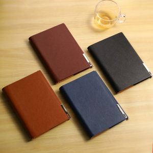 Luxury A5 Faux Pu Leather Refillable Loose Leaf 6-Hole Ring Binder Spiral Meeting Notebook Lined Paper High Quality Custom Logo - Product Image 3