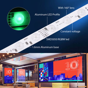 Bande LED rectangulaire ADLED, pleine couleur RGBW, 160 degrés, 28 LED/m, SMD5050, DC24V, 12W, haute luminosité, contrôle de gradation, modèle - Product Image 1