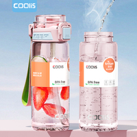 Bouteille d'eau réutilisable 20oz/620ml avec corde infuseur à thé paille de qualité alimentaire 2 en 1 bouteilles d'eau personnalisées sans PBA logo