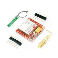Module GPS SIM800L avec carte adaptateur GSM quadri-bande GPRS 850/900/1800/1900MHz emplacement pour carte SIM antenne intégrée 3.7 ~ 4.2V