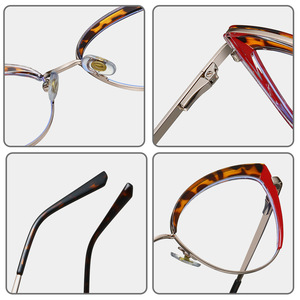 Montura de Gafas Cat Eye Tr90 con Protección Anti Luz Azul, Montura Completa para Mujer, Modelo 87281 - Product Image 3