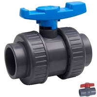 ANSI, fábrica de China, tratamiento de agua de alta calidad, cpvc, válvula de bola de doble unión de plástico