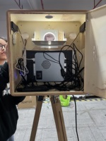 Stock d'entrepôt UE Photobooth vintage 2024 Station de photobooth selfie Borne Photobooth portable avec impression