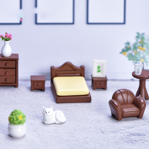 Muebles de Simulación en Miniatura para Casa de Muñecas en Miniatura, Micropaisaje, Adorno de Lavabo, Mesa de Centro, Taburete de Noche, Sofá - Product Image 4