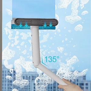 Nettoyeur de vitres 4-en-1 de nouvelle conception avec collecteur d'eau sale, manche long en silicone et pulvérisateur breveté - Product Image 5