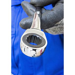 VIGOR Llave combinada de trinquete ∙ larga ∙ V1030 ∙ Perfil hexagonal exterior, perfil exterior de 12 puntos ∙ Tamaño 19 mm - Product Image 3