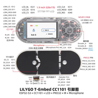 T-Embedd-CCC1101 ESP32-S3 Development Board dengan Modul LCD 1,9 inci PN532 Kit Elektronik dan Modul