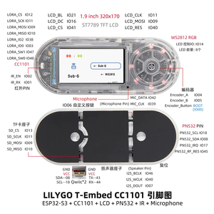 T-Embedd-CCC1101 <strong>ESP32</strong>-S3 Development Board with 1.9-inch <strong>LCD</strong> PN532 <strong>Module</strong> Electronic Kits and <strong>Modules</strong> - Product Image 2