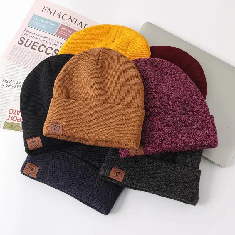 Beanies Manufacturer Custom Embroidery Mohair Beanies Acrylic Jacquard Knitted Hats Quality Winter Skull Caps With Custom Logo