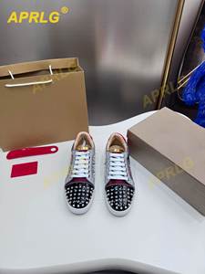 Chaussures de sport en cuir pleine fleur de haute qualité pour hommes, motif clouté rouge, doublure en cuir véritable pour la marche, style Louboutin - Product Image 4