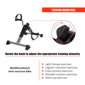 Sepeda Mini Lipat Portabel untuk Latihan Lengan dan Kaki dengan Resistensi yang Dapat Disesuaikan untuk Rehabilitasi - Product Image 3