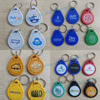 Personnalisé 125Khz TK4100 Haute Qualité ABS RFID Porte-clés Puce RFID 125kHz Système de contrôle d'accès Porte Porte-clés vierge
