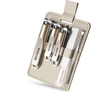 Ensemble de coupe-ongles rétractables en acier au carbone de qualité supérieure, pochette d'échantillons, coupe-ongles de haute qualité à pointe inclinée (grands/petits) pour