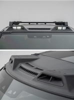 Luces de Techo de Fibra de Carbono para Land Rover Defender 2020-2025, Actualización de Modificación, Focos de Techo, Deflectores Superiores de Fibra de Carbono