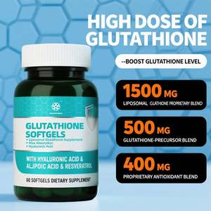 Liposomale Glutathion-Kapseln mit Kollagen-und Vitamin C-Antioxidans Immun abwehr Skin Radiance <span class=keywords><strong>Booster</strong></span> - Product Image 4