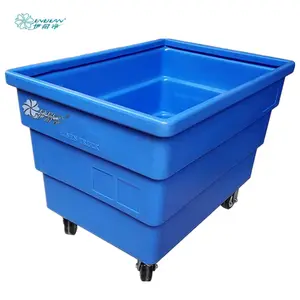 Plastic laundry trolley, laundry cart for laundry centers, experienced manufacturer in China