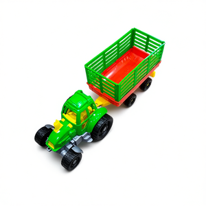 Juego de Juguetes de Tractor Agrícola con Figuras de Animales para Niños, Juego de Imitación de Granja, Empaquetado en Malla - Product Image 2